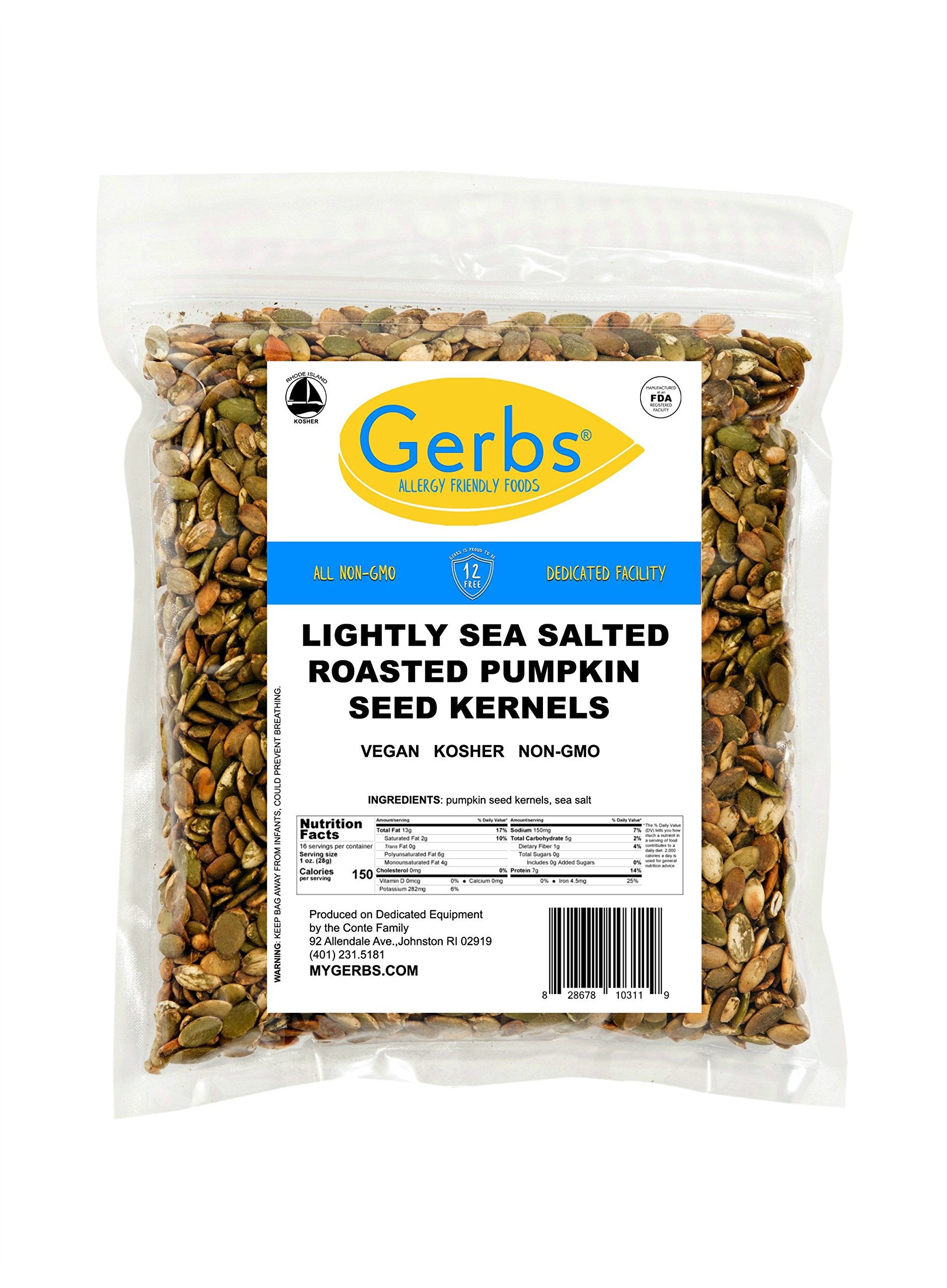 GERBS versatile uses pumpkin seeds on salads, snacks, and recipes.