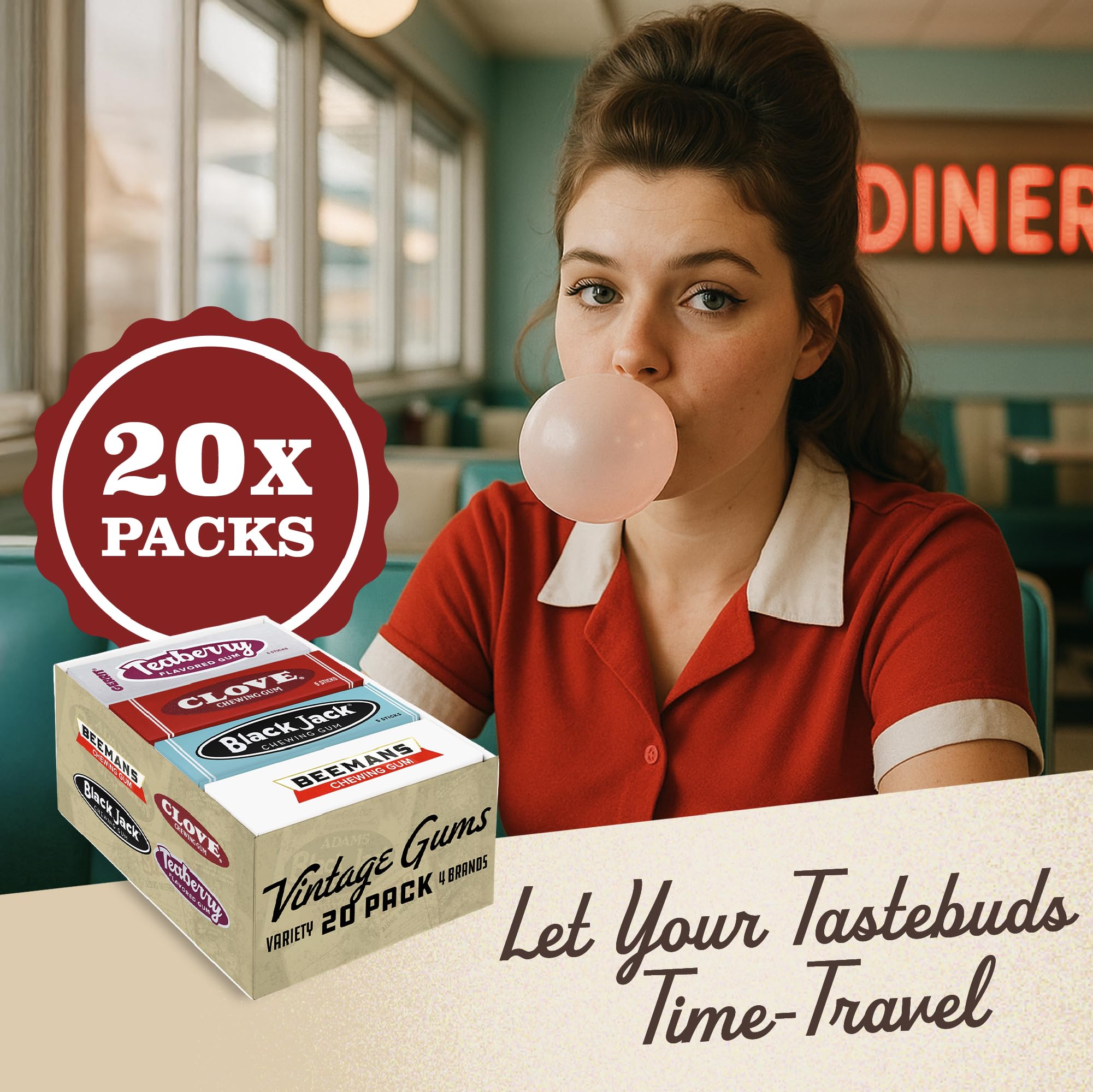 Gerrit's gum sticks are individually wrapped for on-the-go enjoyment.