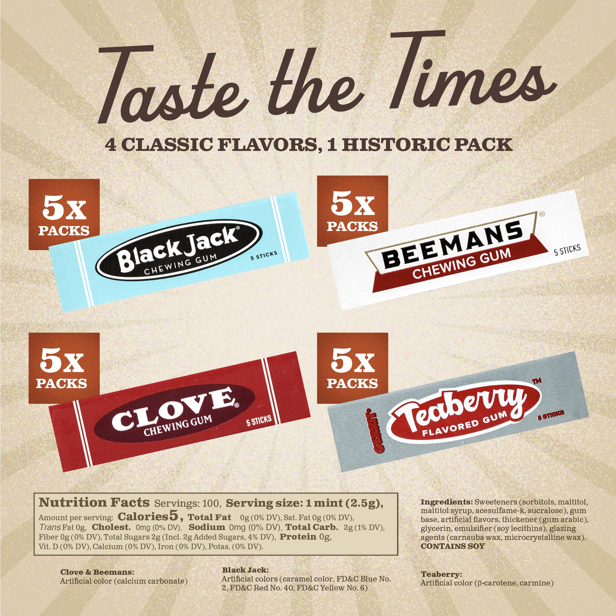 Gerrit's teaberry gum shows cool, fruity sweetness for a refreshing chew.