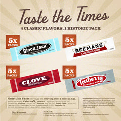 Gerrit's teaberry gum shows cool, fruity sweetness for a refreshing chew.