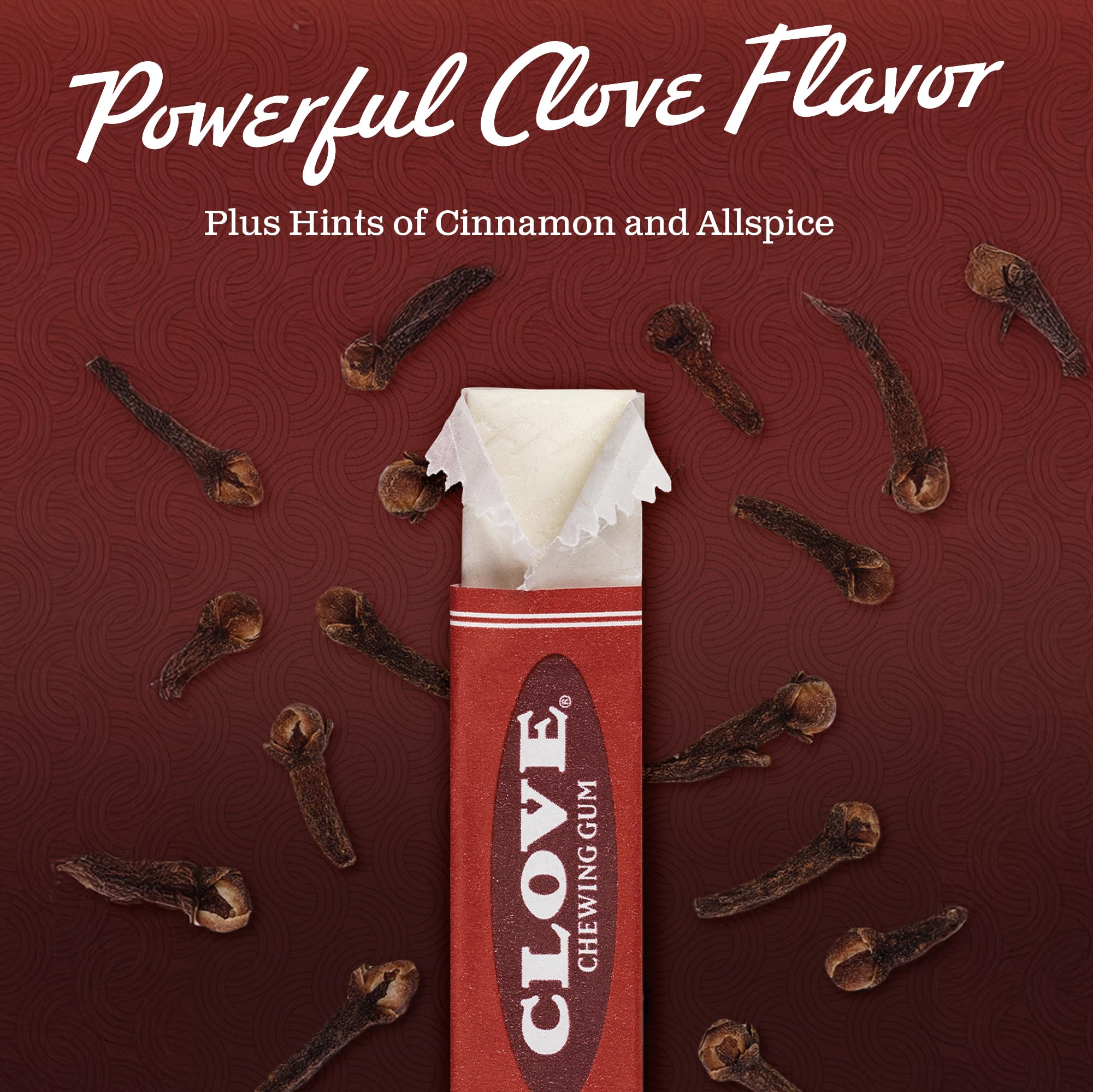 Gerrit’s clove gum pieces closeup showcases classic spice chew