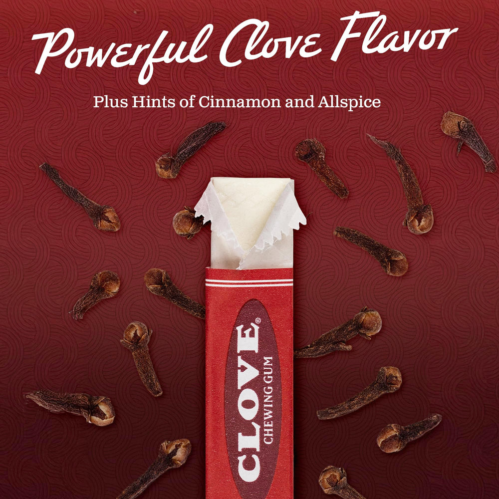 Gerrit’s clove gum pieces closeup showcases classic spice chew