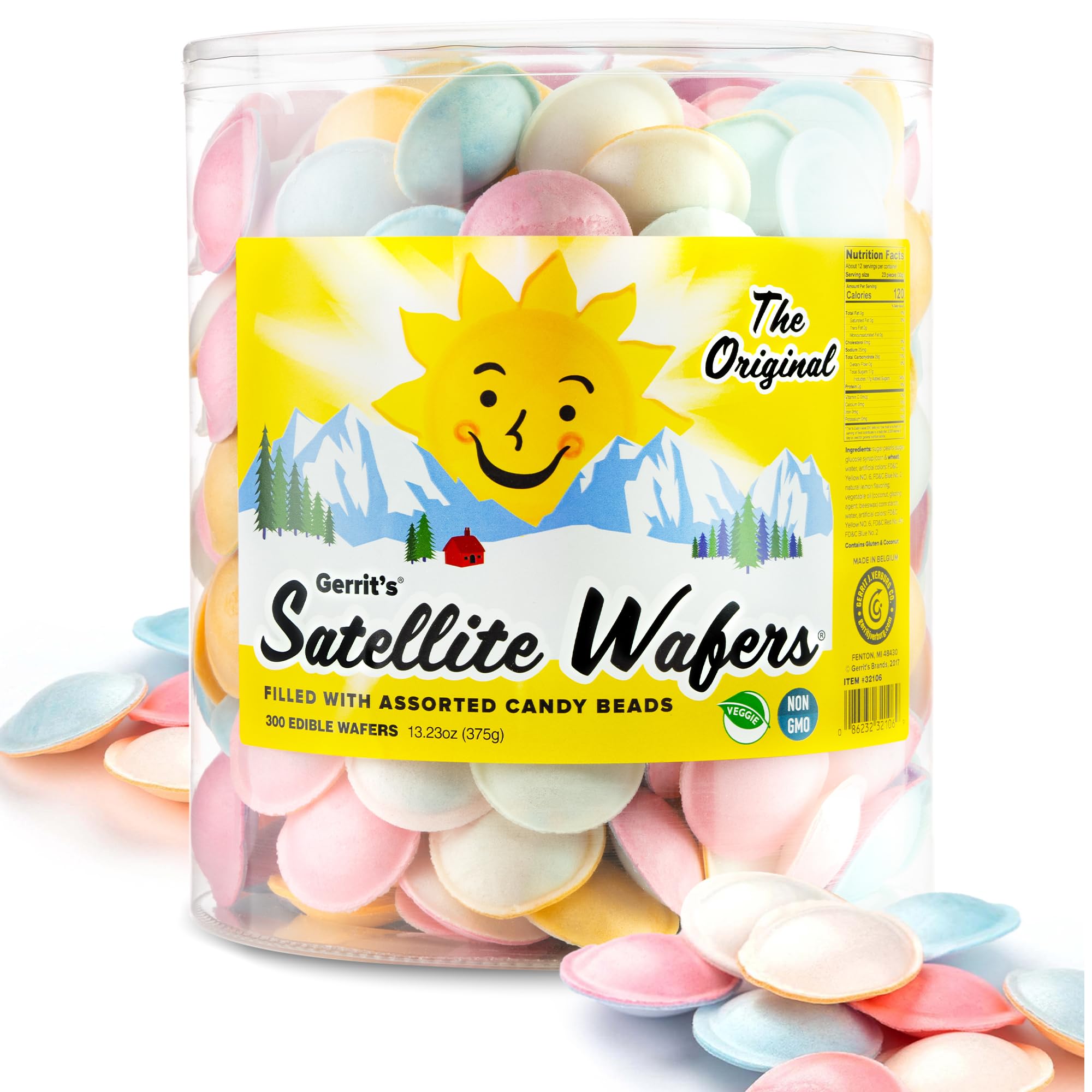 Gerrit's Satellite Wafers pack 300, ideal for sharing at parties.