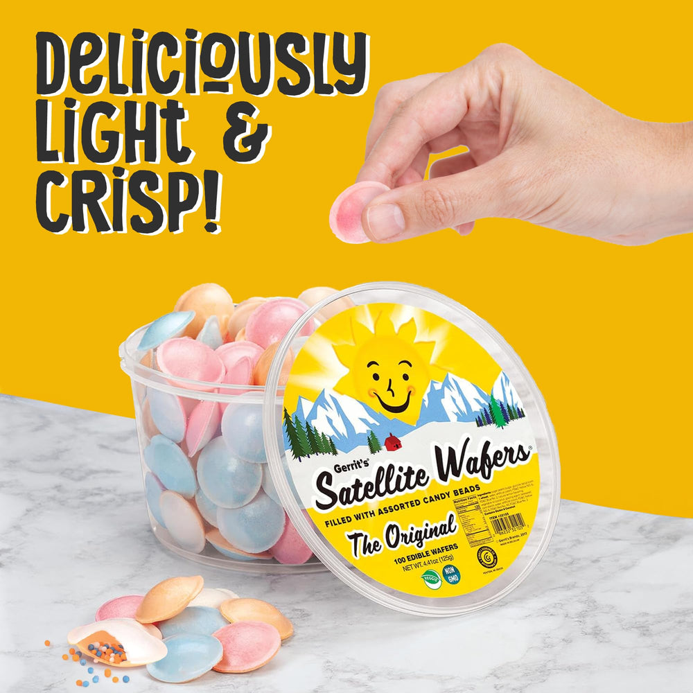 Gerrit's Satellite Wafers spaceship form: whimsical flying saucer presentation.