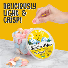 Gerrit's Satellite Wafers spaceship form: whimsical flying saucer presentation.