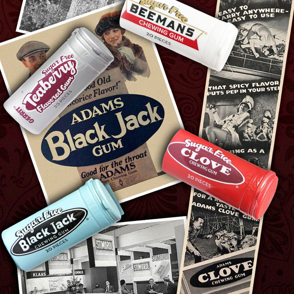 Gerrit's bulk sugar free gum tubes easy to carry for on-the-go freshness