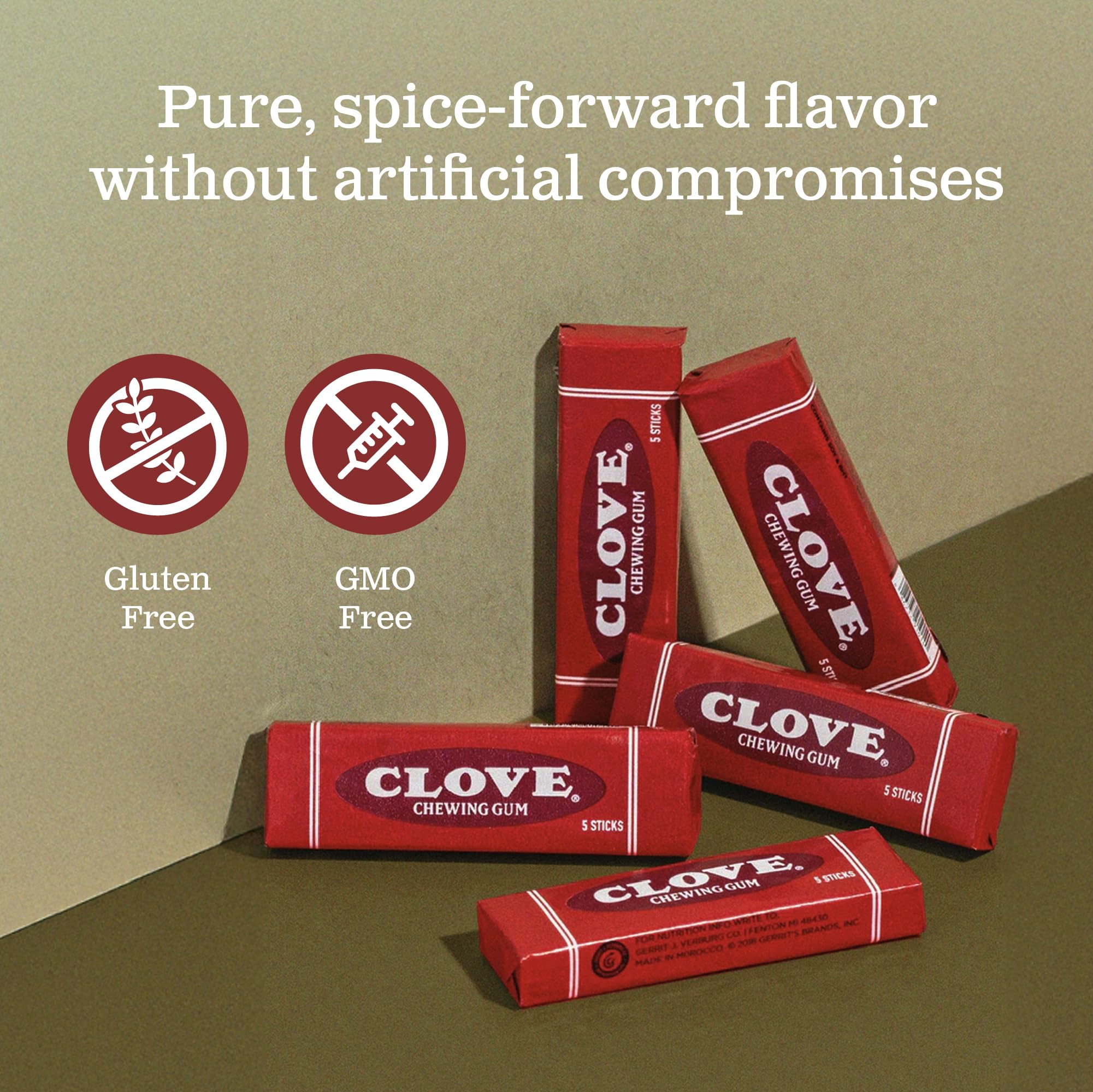 Gerrit's vintage clove flavor label emphasizes nostalgia and tradition