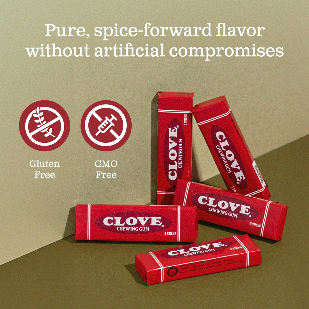 Gerrit's vintage clove flavor label emphasizes nostalgia and tradition