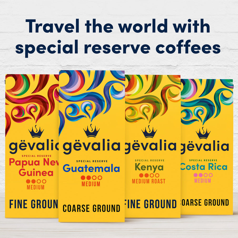 Gevalia 10 oz bag ready for drip or manual brewing