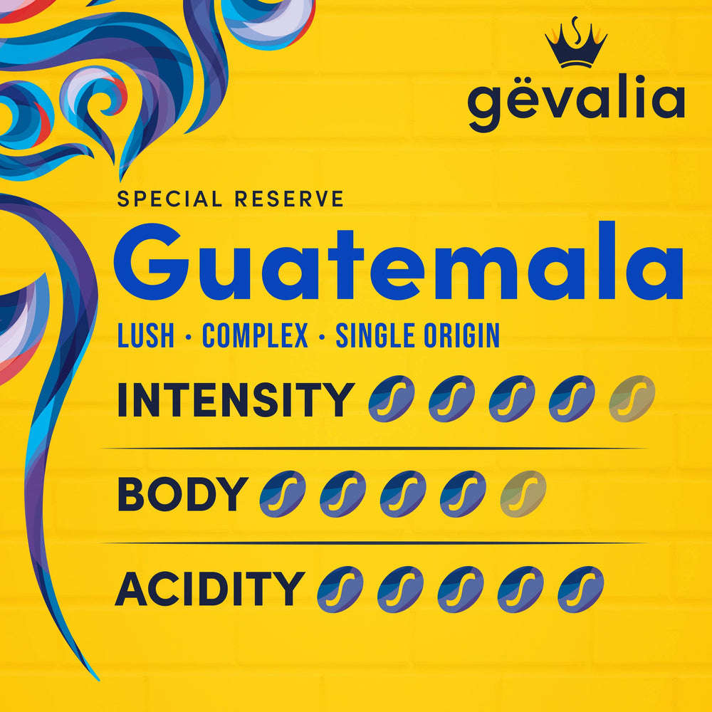 Gevalia 100% Arabica Guatemala beans from high-altitude farms