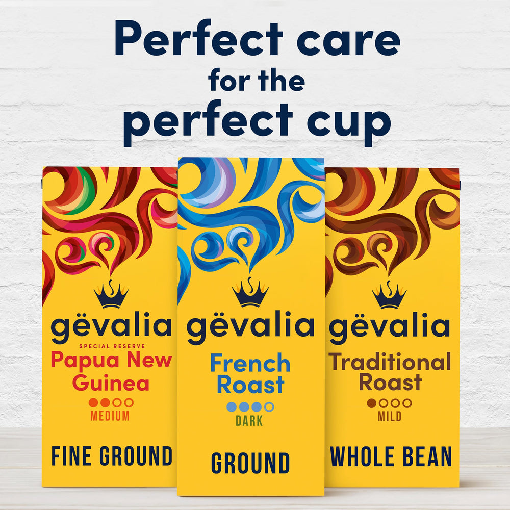 Gevalia 12-ounce bag stored in kitchen for quick, everyday use
