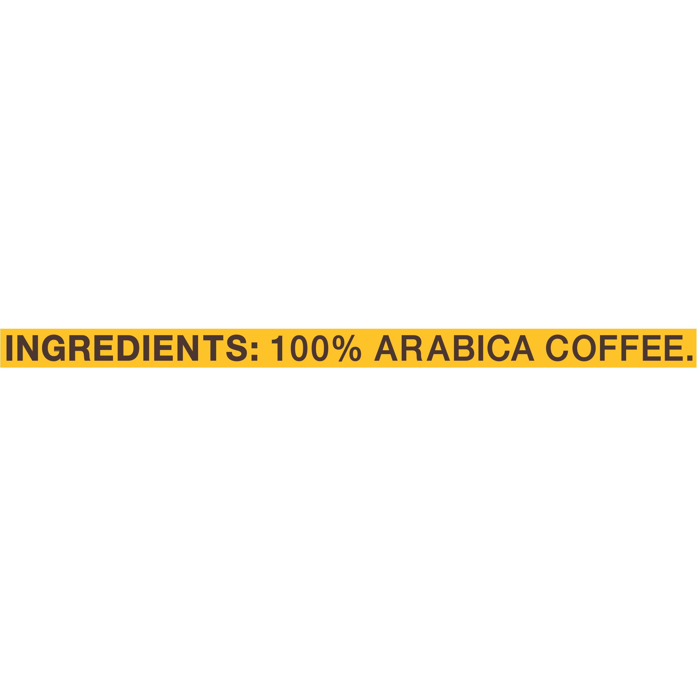 Gevalia 100% Arabica beans close-up for rich, balanced flavor