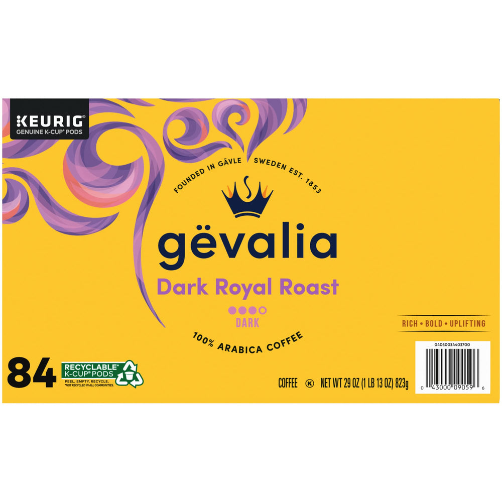 Gevalia box on kitchen shelf ready for Kosher coffee moments