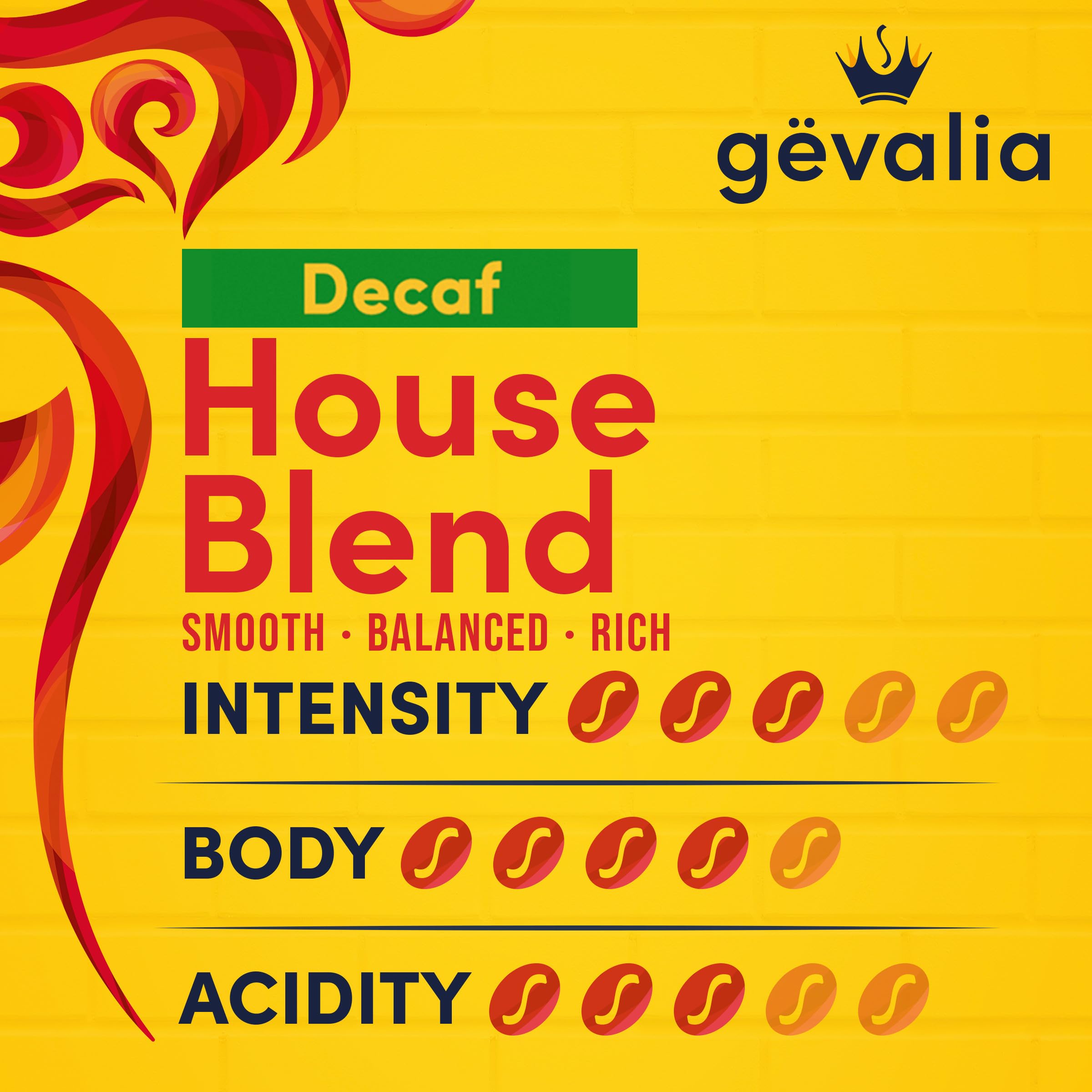 Gevalia Coffee maker compatibility image communicates easy use with any machine.