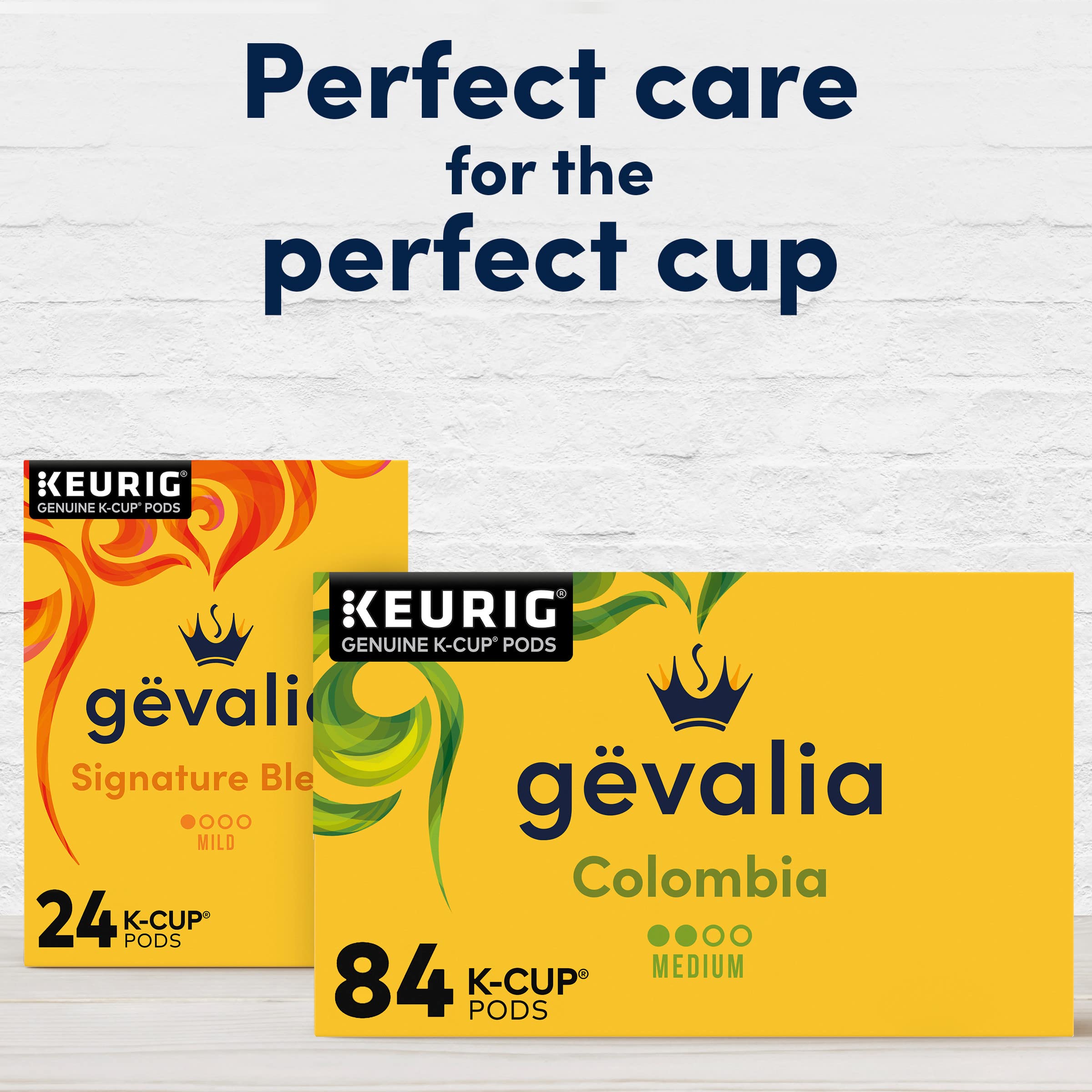 Gevalia 84 pod packaging label and roast details