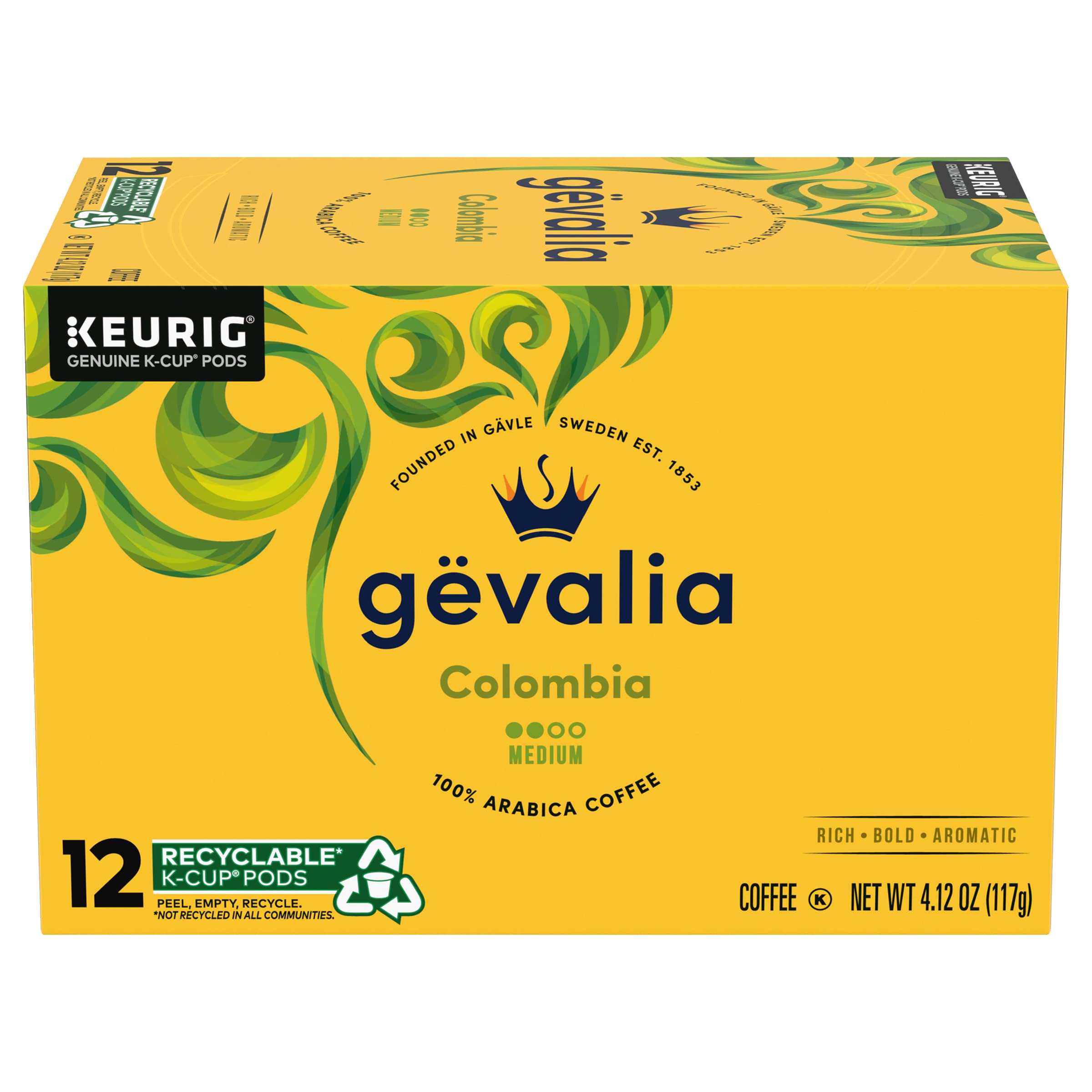 Gevalia Colombian K-Cups brewing with Keurig for fast, consistent cups