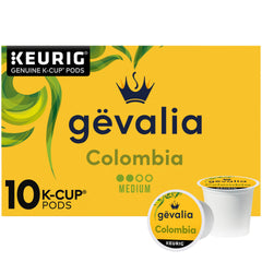 Gevalia Colombia medium-roast K-Cup pod for a quick, flavorful morning brew.