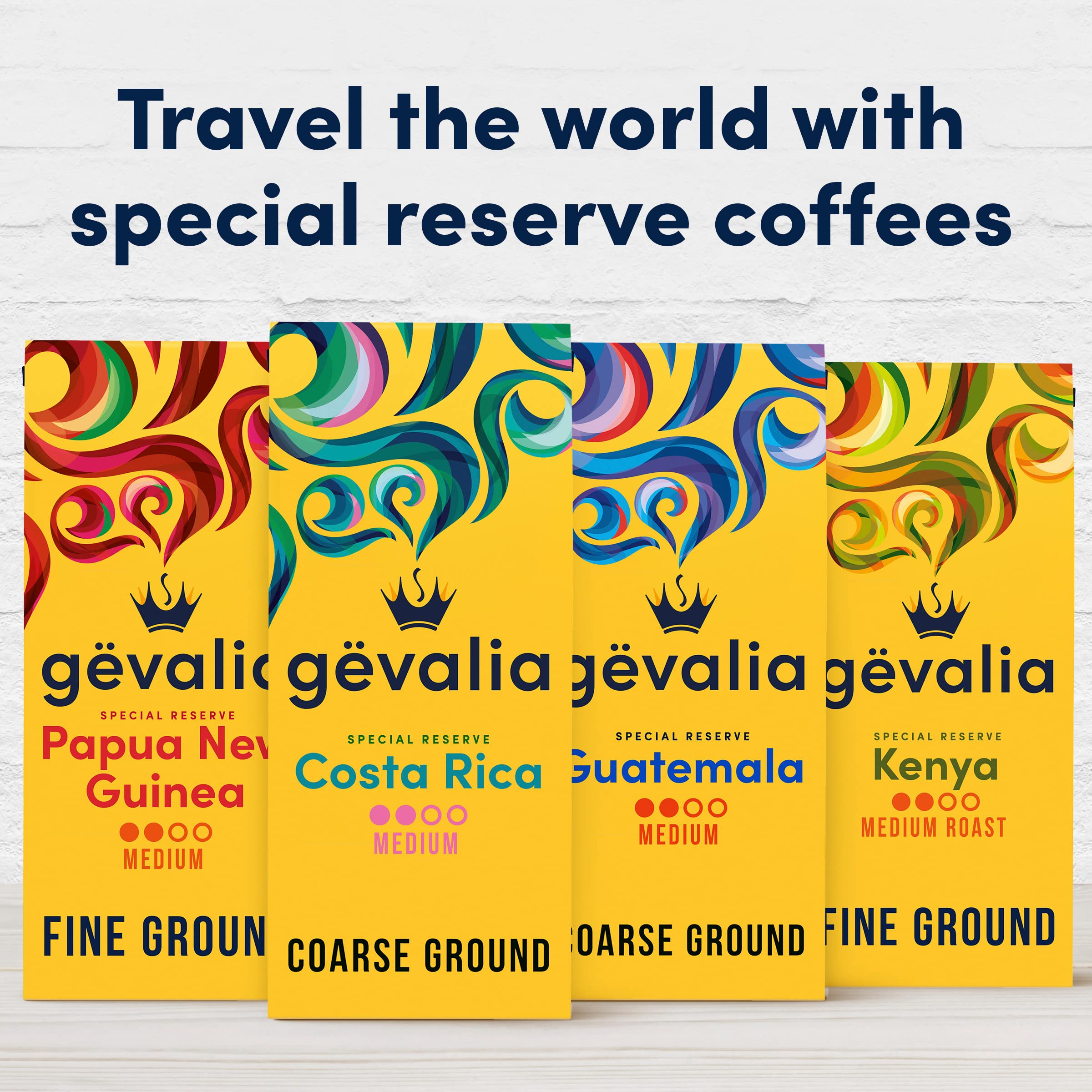Rainforest Alliance logo with Gevalia Costa Rica Special Reserve for responsible sourcing.