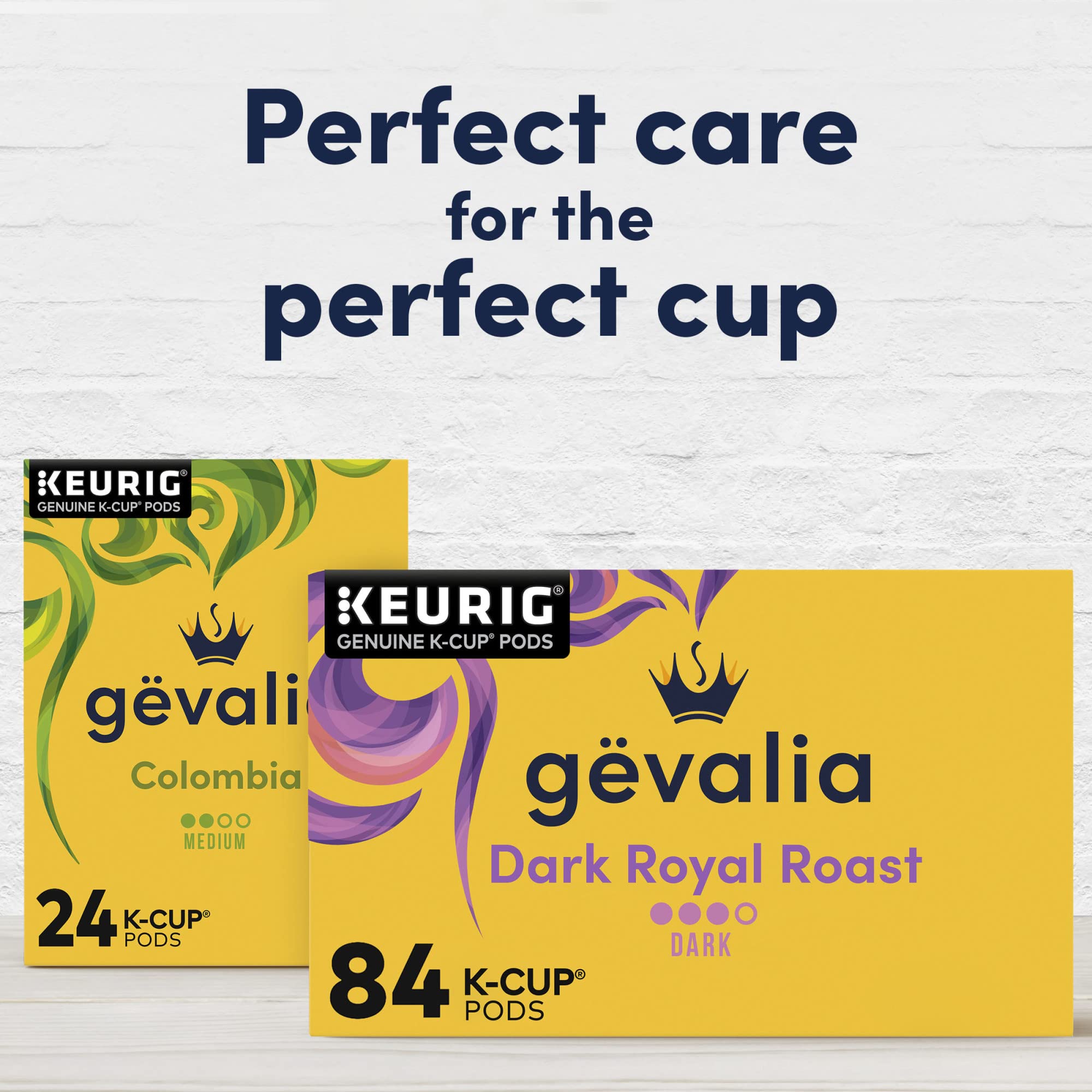 Gevalia dark roast brew with steam and rich aroma