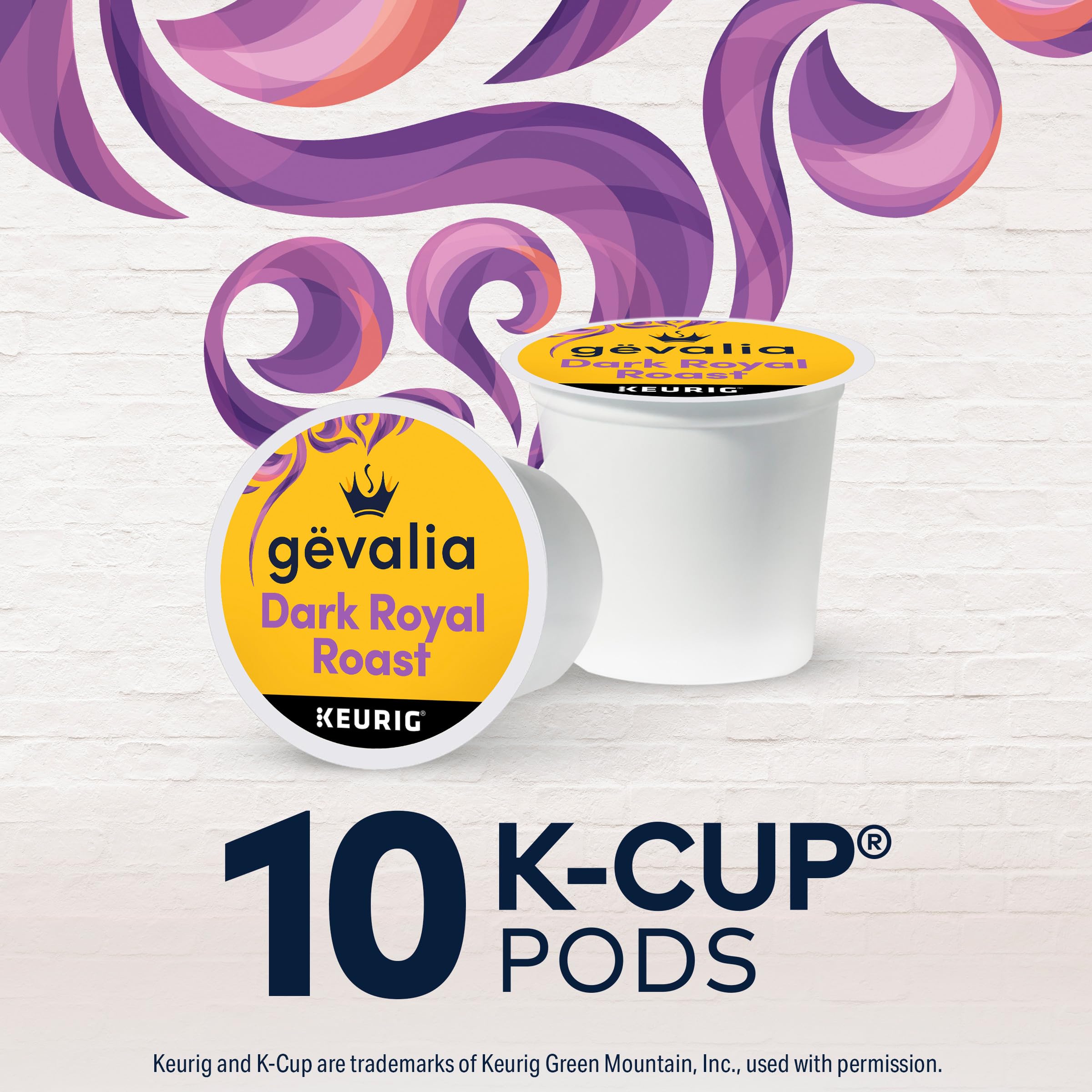 Aromatic Gevalia Dark Royal Roast with inviting coffee scent