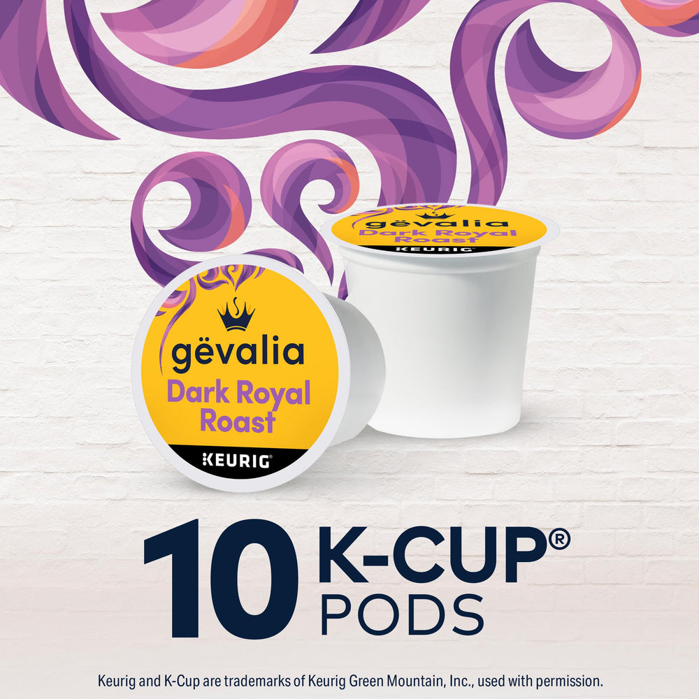 Aromatic Gevalia Dark Royal Roast with inviting coffee scent