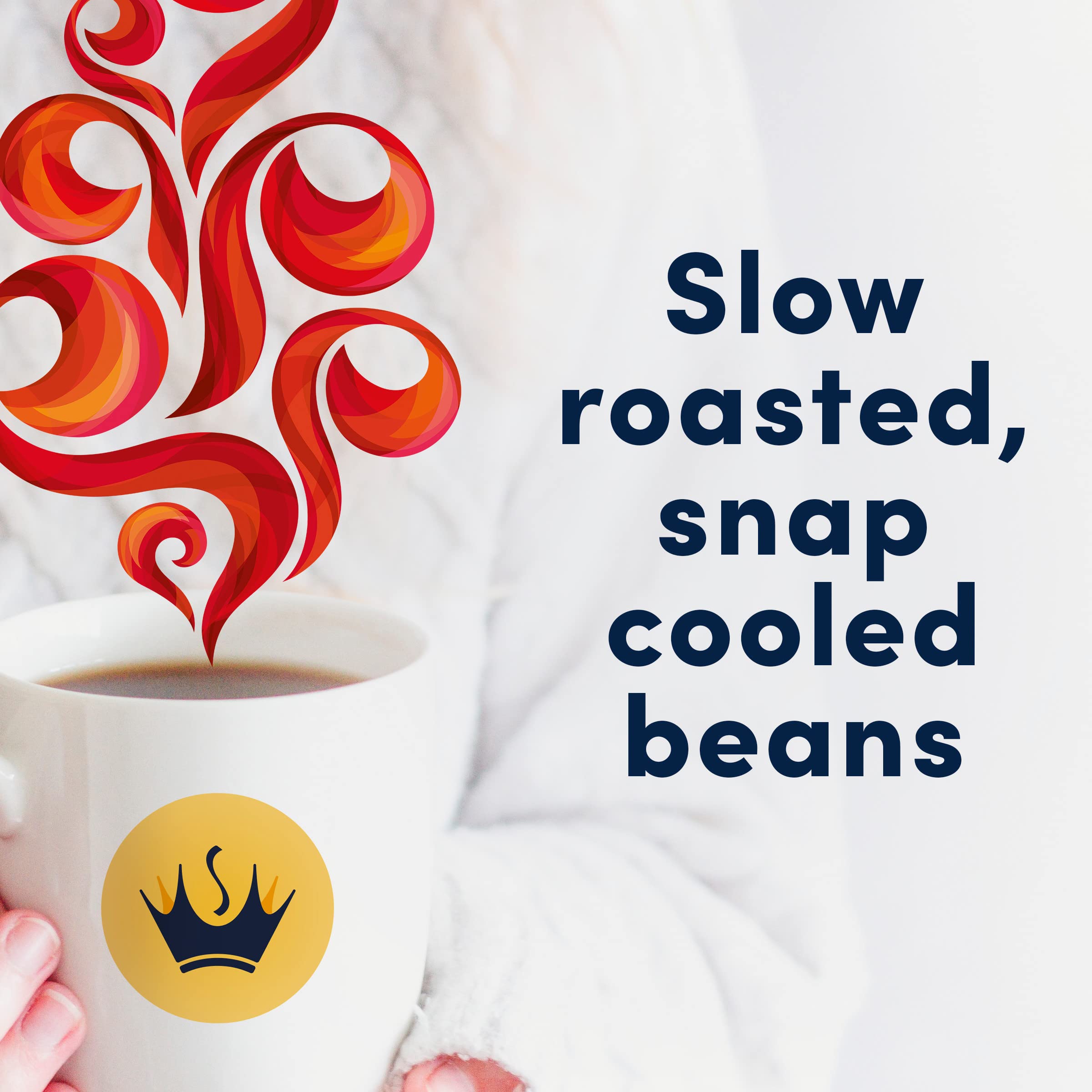 Gevalia Decaf coffee on kitchen counter suggests everyday use and convenience.