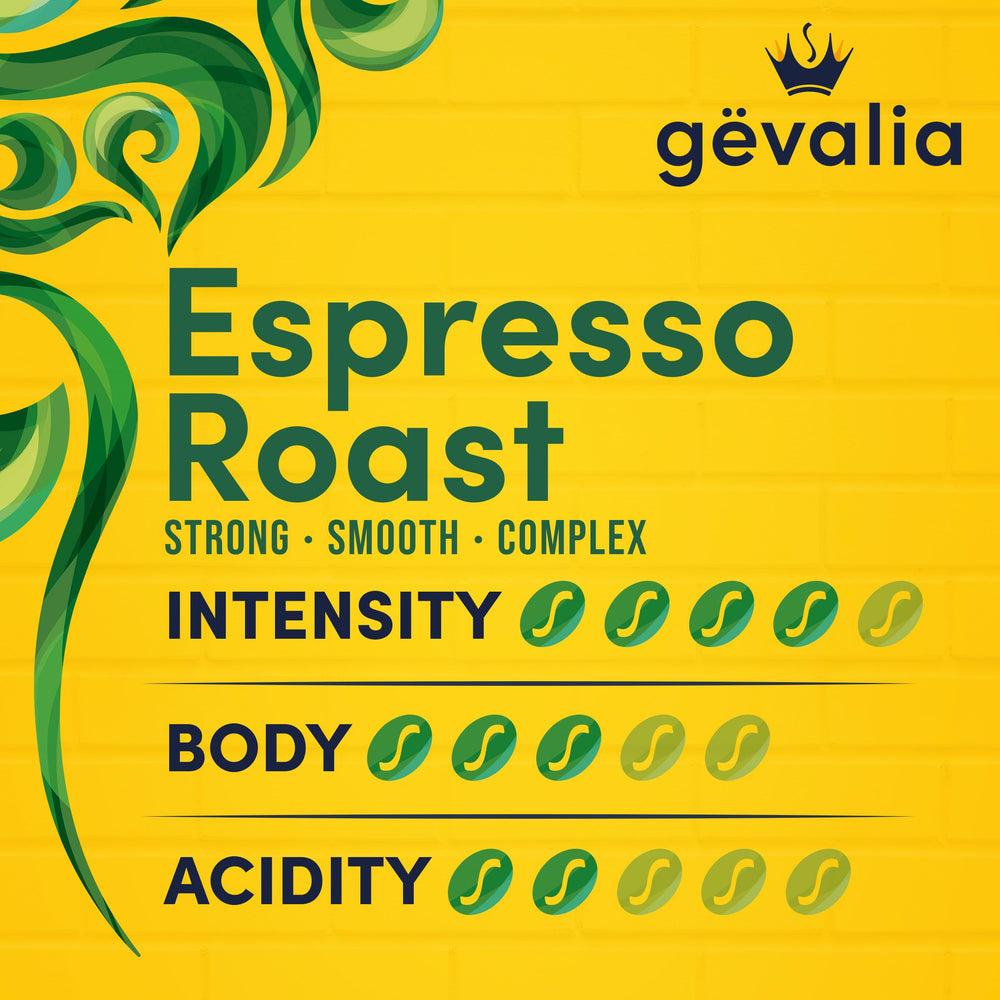 Gevalia kosher-certified ground coffee label on bag