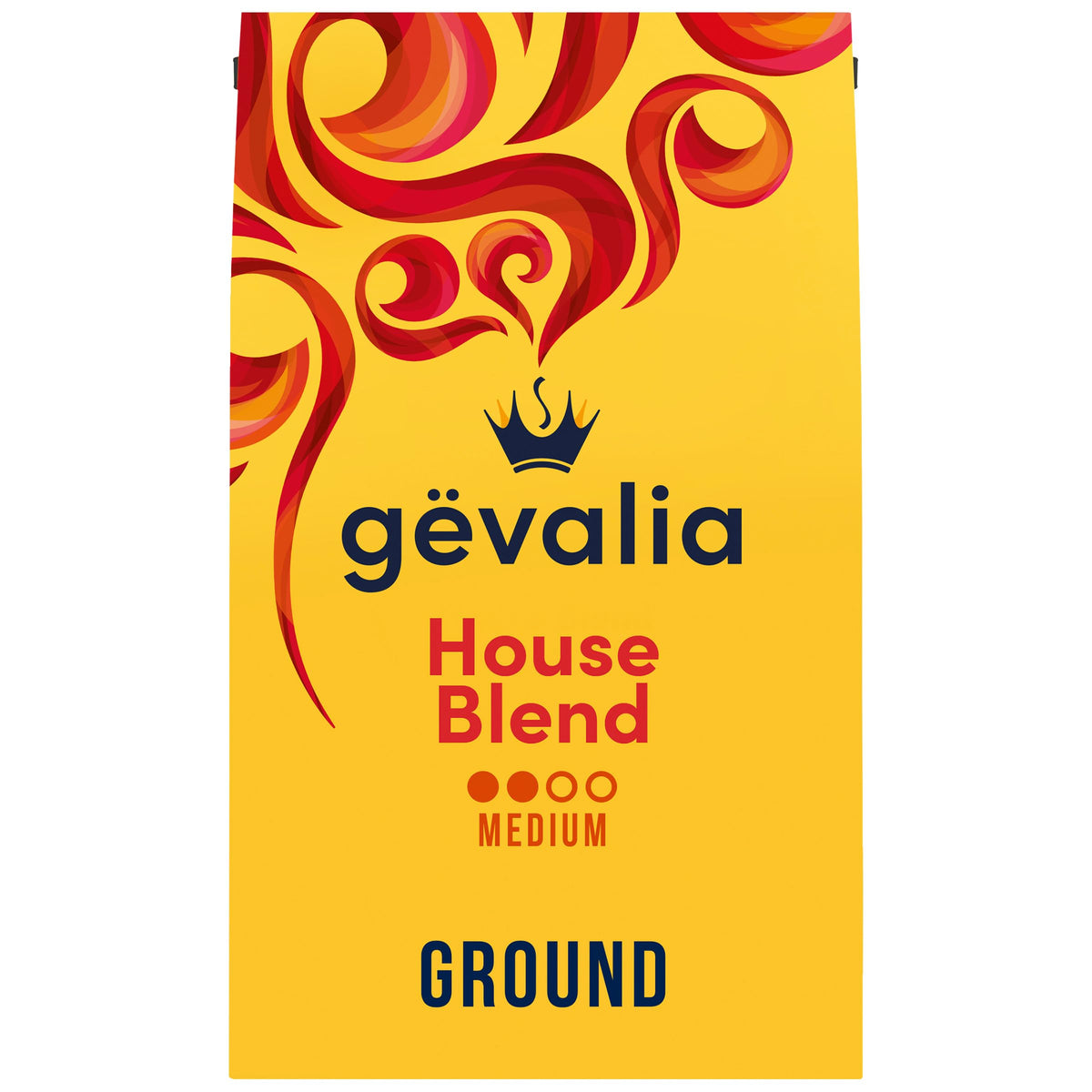 Gevalia House Blend 20oz bag on the kitchen counter for everyday rituals