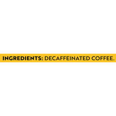 Gevalia House Blend Decaf bag closeup with resealable cap preserving freshness