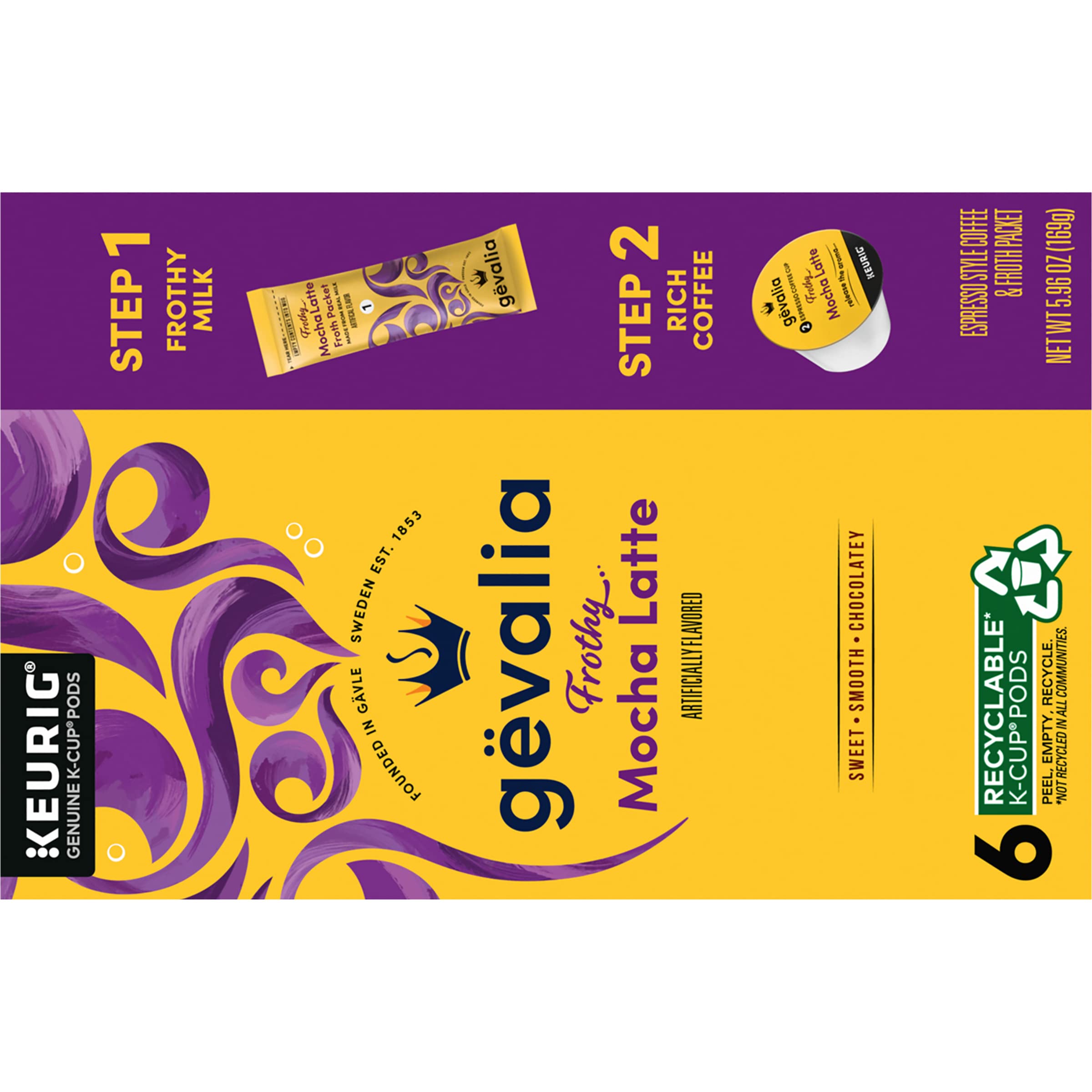 Gevalia Keurig-compatible K-Cups for easy single-serve