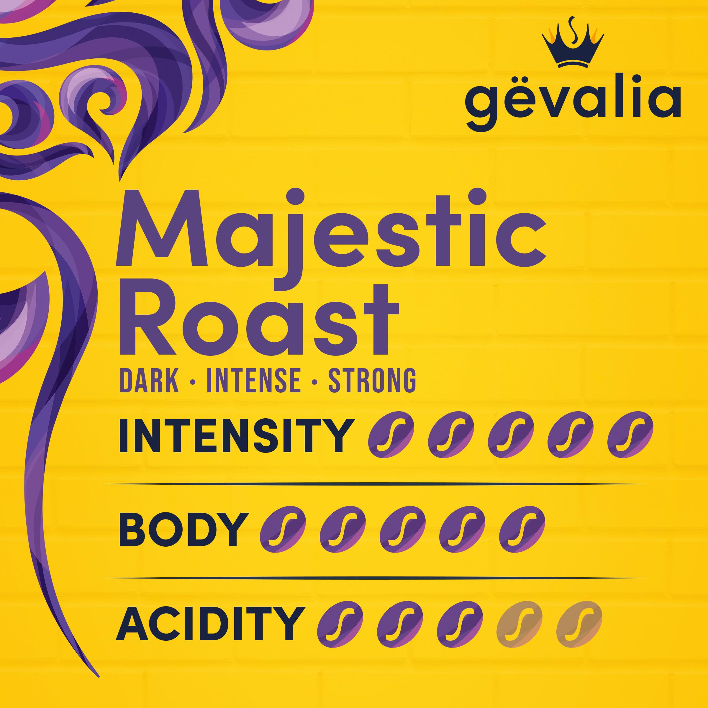 Gevalia Majestic Roast in Keurig brewer ready to brew.