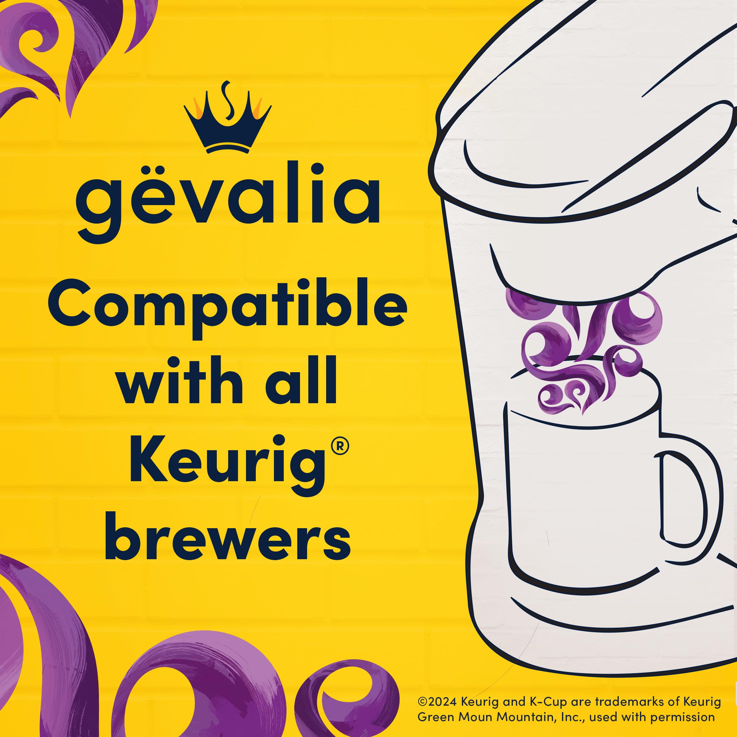 Gevalia mocha latte at home brings café aroma and creamy foam.