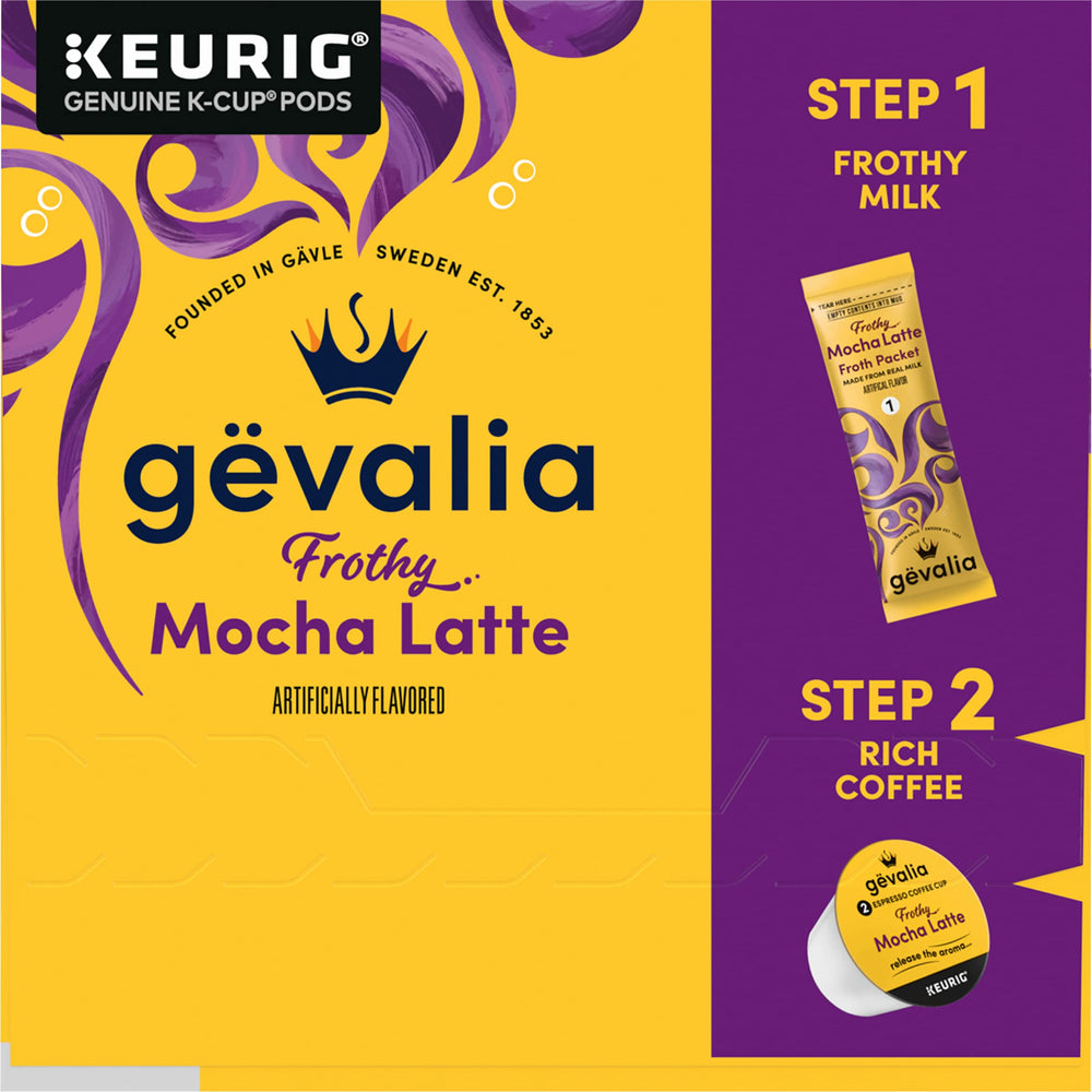 Gevalia real milk base supports latte texture choice