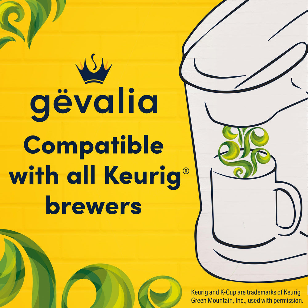 Gevalia slow-roast and snap-cooled to lock flavor and aroma.