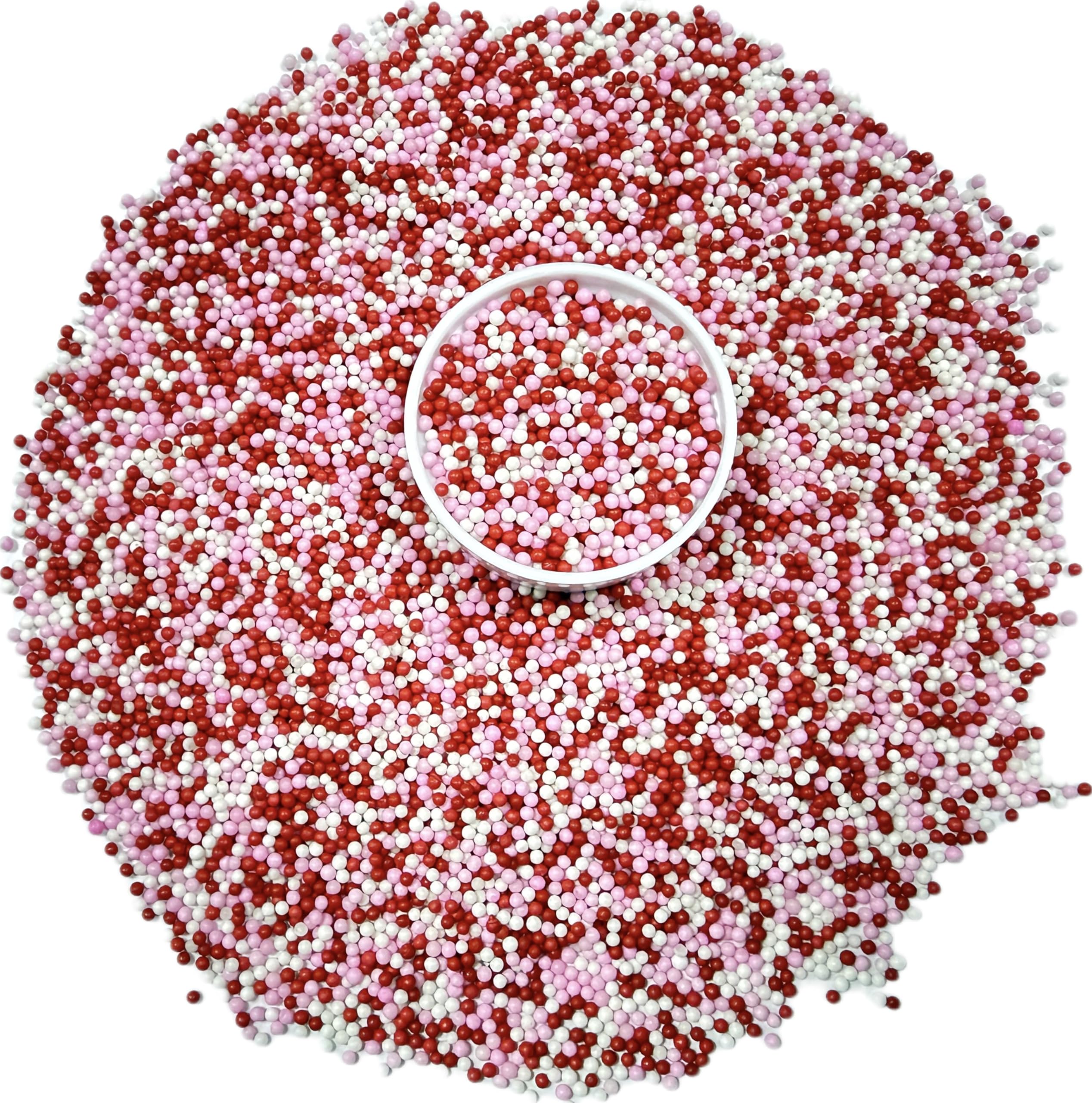 Sprinkles on a frosted cake, Gevog pearls enhance Valentine treats