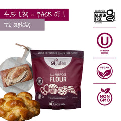 gfJules certified gluten-free label signals safety for gluten-free baking.