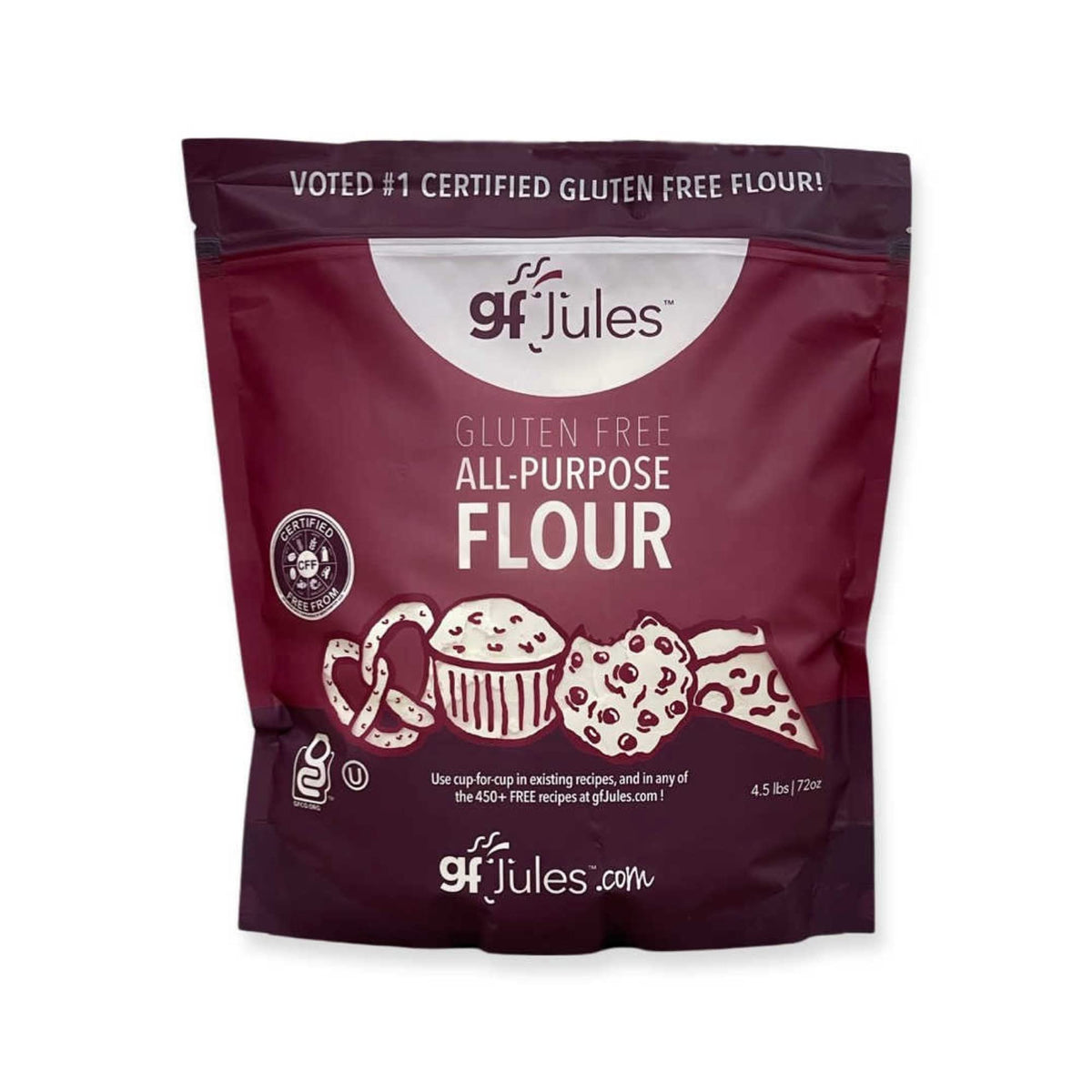 gfJules gluten-free all-purpose flour bag, versatile option for gluten-free baking.