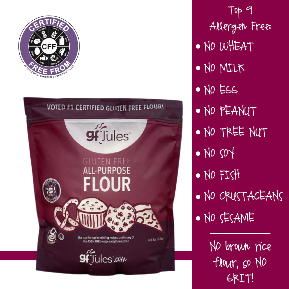 gfJules top 9 allergen-free badge supports allergy-conscious cooking.