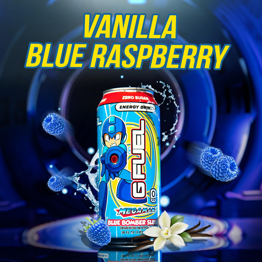G Fuel Blue Bomber Slushee pour delivers refreshing energy for study.