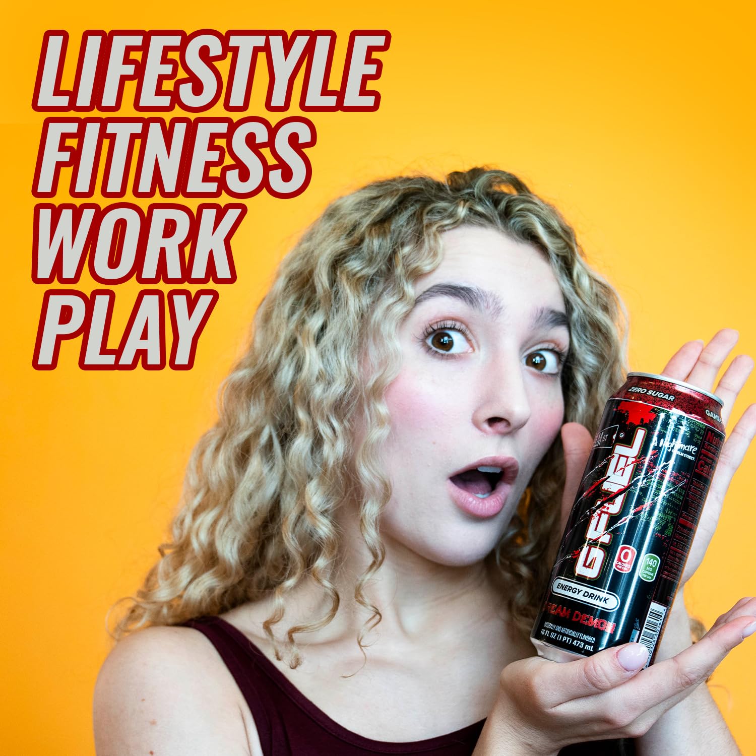G Fuel Nightmare Elm Street 12-pack can for convenient supply