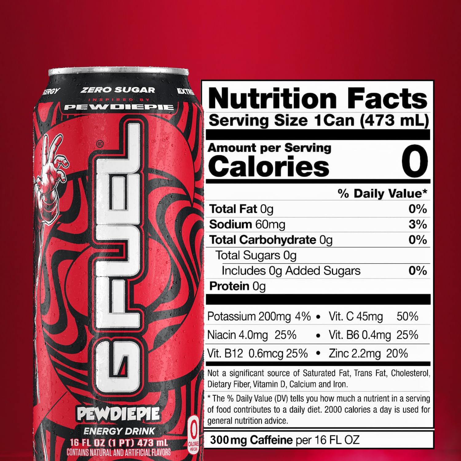 G Fuel PewDiePie branding graphic showcasing the energy drink concept.