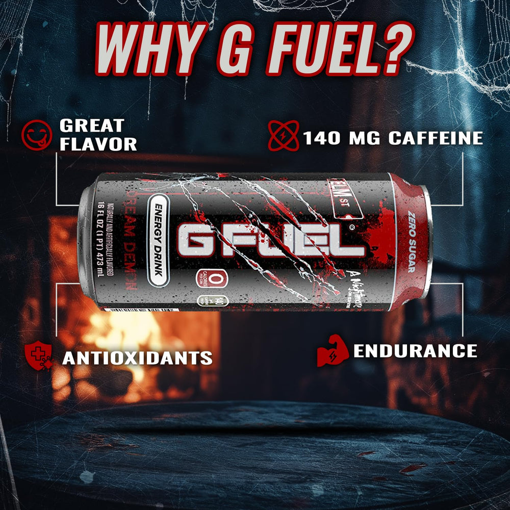 G Fuel pre-gaming energy can ideal for gaming or workouts