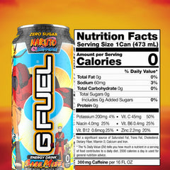 G Fuel Sage Mode Pomelo White Peach label close up highlighting citrus and peach flavor.