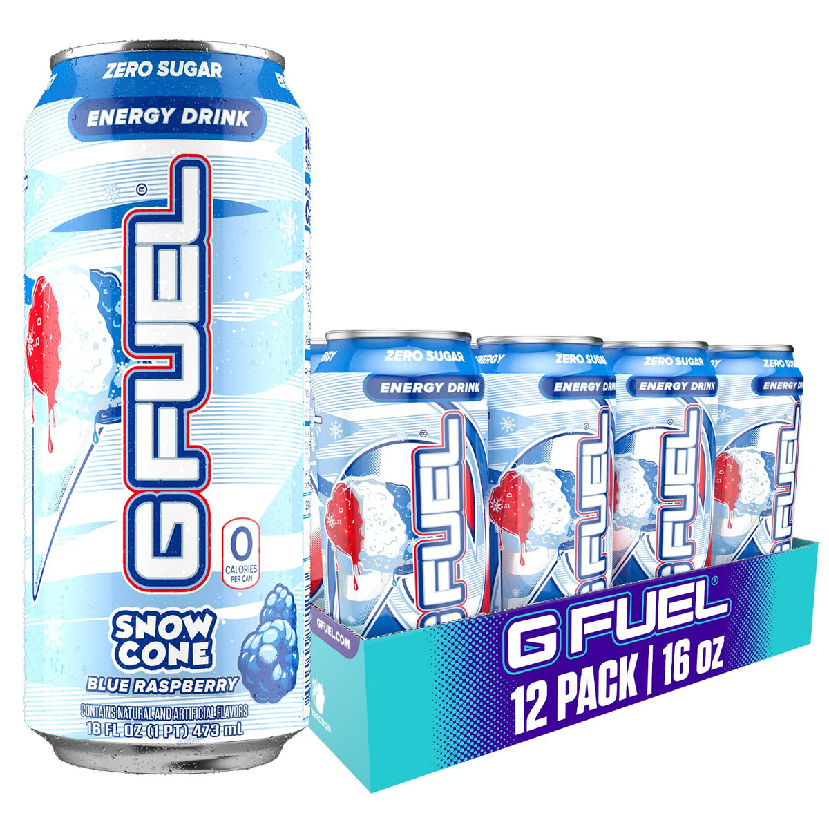 G Fuel Snow Cone can ready for a high-energy focus boost.