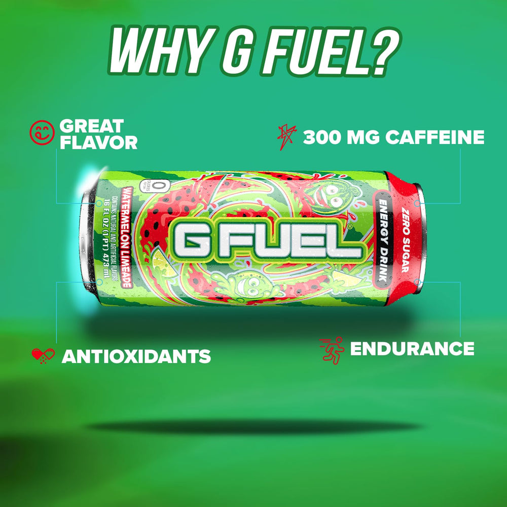 G Fuel Watermelon Limeade ingredients highlight caffeine and nutrients