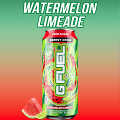 G Fuel Watermelon Limeade label detail emphasizes antioxidants and vitamins
