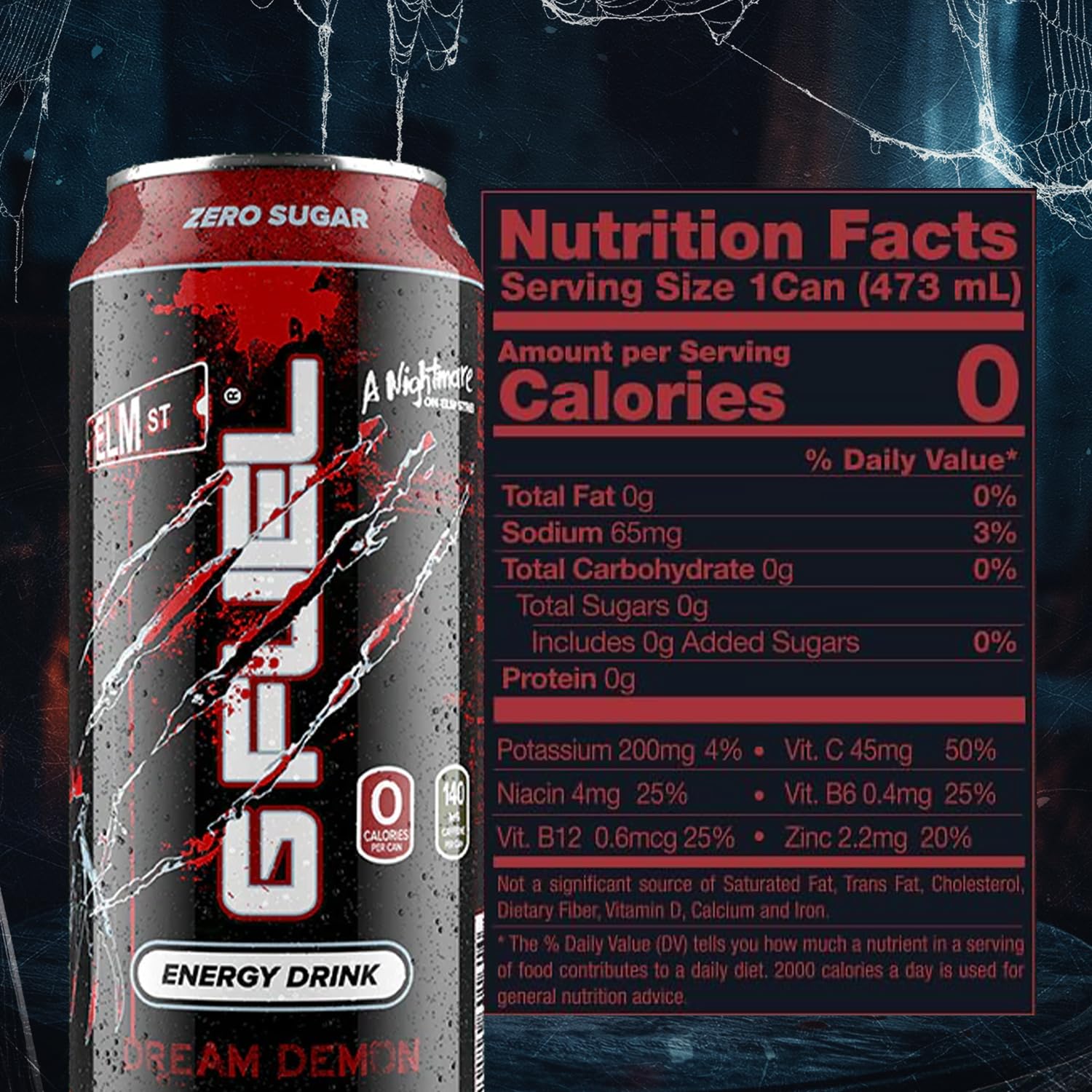 G Fuel zero sugar energy can for clean, crash-free focus