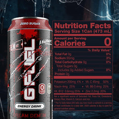 G Fuel zero sugar energy can for clean, crash-free focus