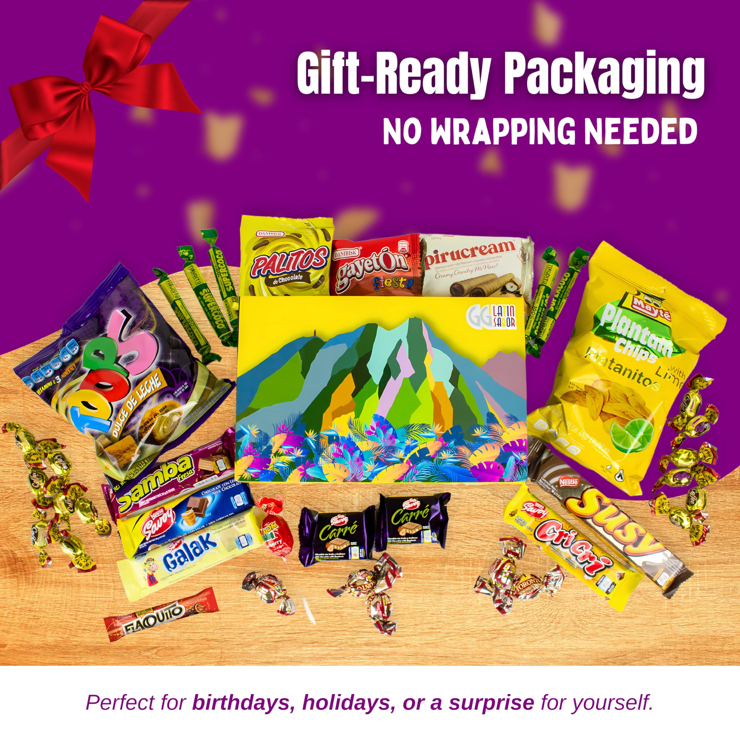 GG LATIN SABOR birthday gift snacks for a festive sweet surprise