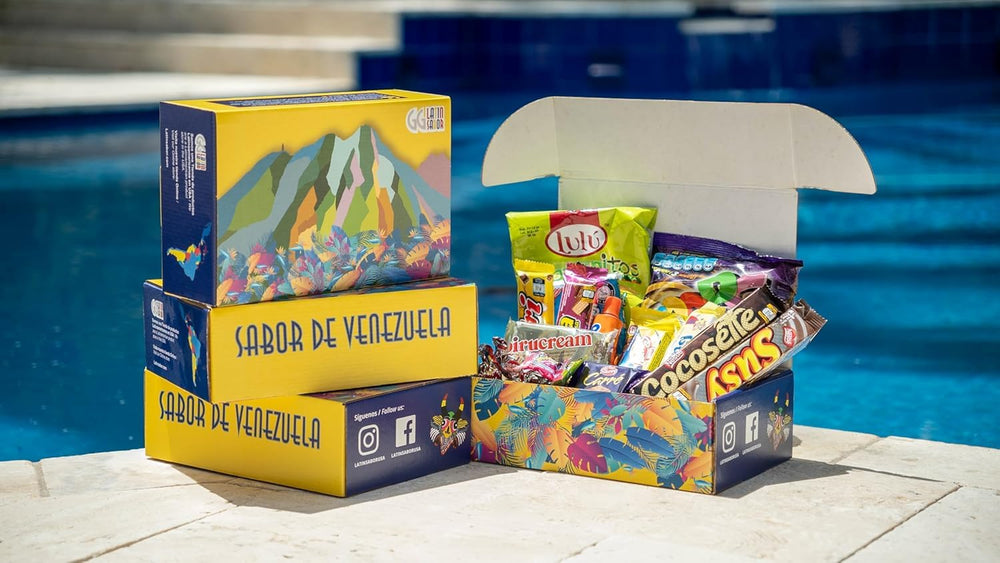 GG LATIN SABOR gift box packaging close-up and sturdy design